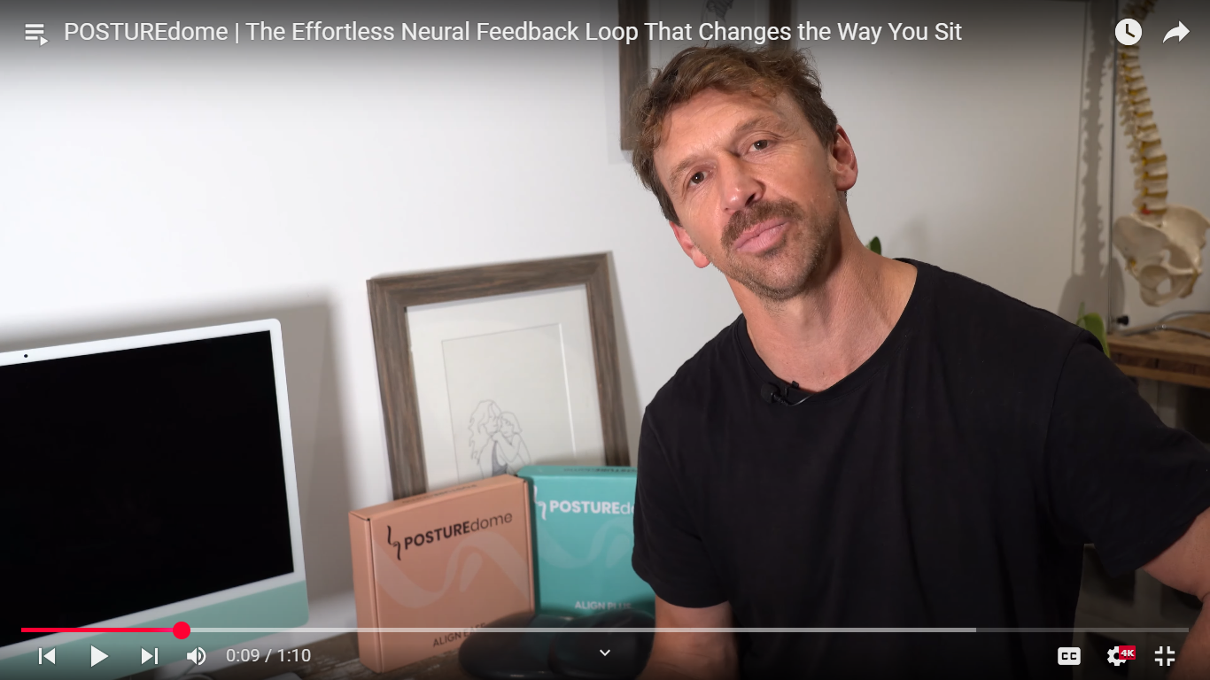 Load video: Andy explaining why POSTUREdome stands alone and does good posture better.