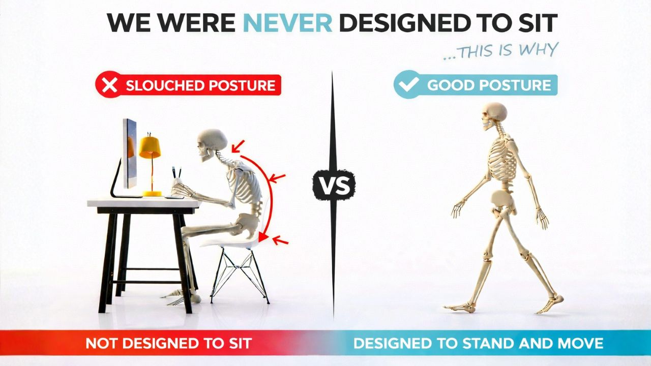 Load video: Andy Explaining Humans Aren’t Designed to Sit and How POSTUREdome Changes the Game